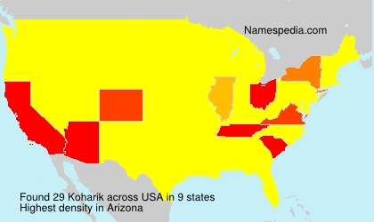Surname Koharik in USA Surname Koharik in USA