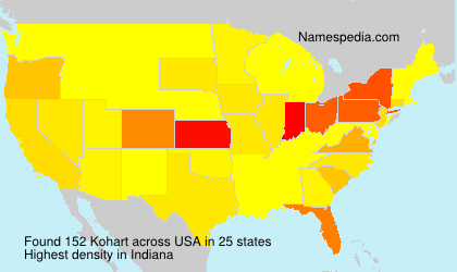 Surname Kohart in USA Surname Kohart in USA