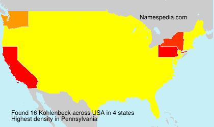 Surname Kohlenbeck in USA Surname Kohlenbeck in USA