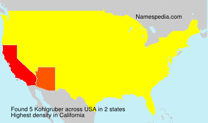 Surname Kohlgruber in USA Surname Kohlgruber in USA
