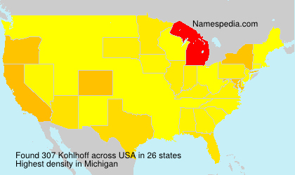 Surname Kohlhoff in USA Surname Kohlhoff in USA