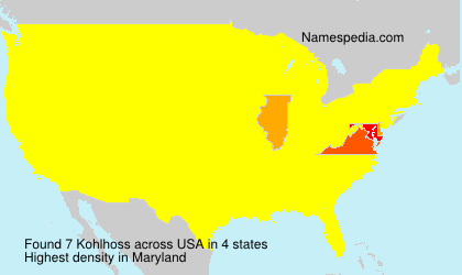 Surname Kohlhoss in USA Surname Kohlhoss in USA