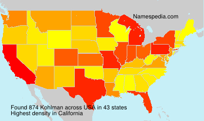 Surname Kohlman in USA Surname Kohlman in USA