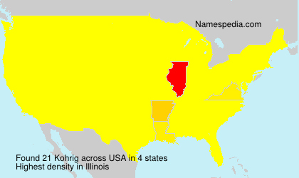 Surname Kohrig in USA Surname Kohrig in USA