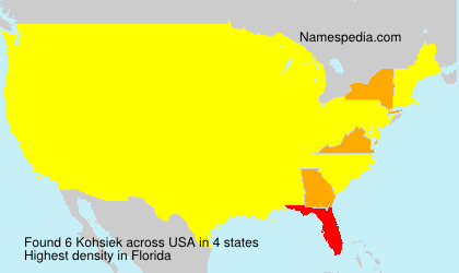 Surname Kohsiek in USA Surname Kohsiek in USA