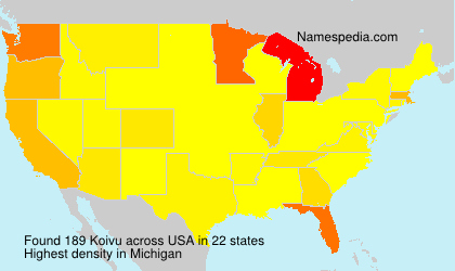 Surname Koivu in USA Surname Koivu in USA