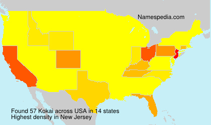 Surname Kokai in USA Surname Kokai in USA