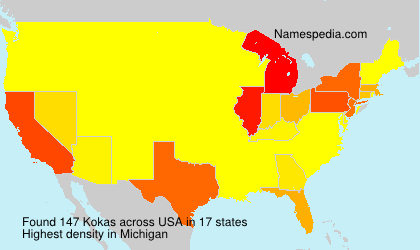 Surname Kokas in USA Surname Kokas in USA