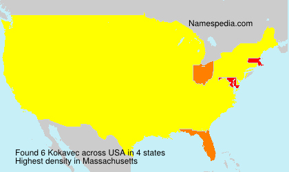 Surname Kokavec in USA Surname Kokavec in USA
