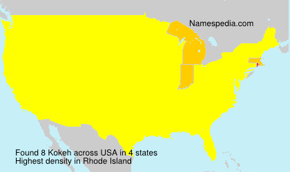 Surname Kokeh in USA Surname Kokeh in USA