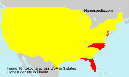 Surname Kokocha in USA Surname Kokocha in USA