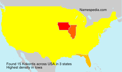 Surname Kokontis in USA Surname Kokontis in USA