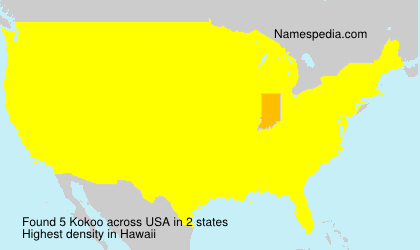 Surname Kokoo in USA Surname Kokoo in USA