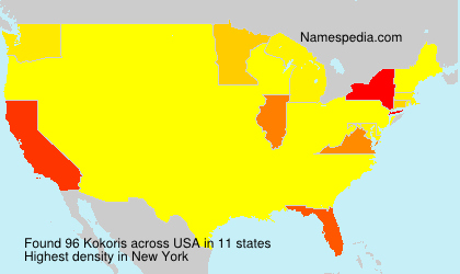 Surname Kokoris in USA Surname Kokoris in USA