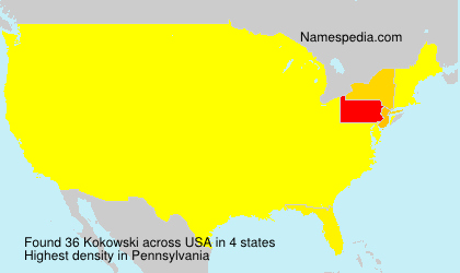 Surname Kokowski in USA Surname Kokowski in USA