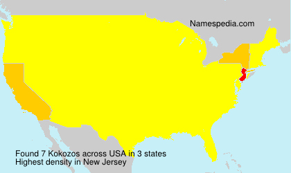 Surname Kokozos in USA Surname Kokozos in USA