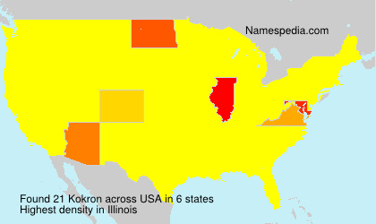 Surname Kokron in USA Surname Kokron in USA