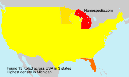 Surname Kolad in USA Surname Kolad in USA