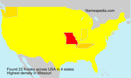 Surname Kolaks in USA Surname Kolaks in USA