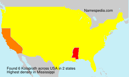 Surname Kolaprath in USA Surname Kolaprath in USA