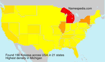 Surname Kolassa in USA Surname Kolassa in USA