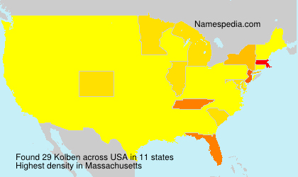 Surname Kolben in USA