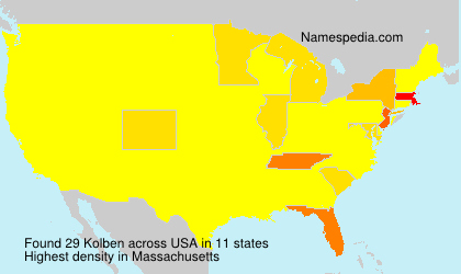 Surname Kolben in USA Surname Kolben in USA