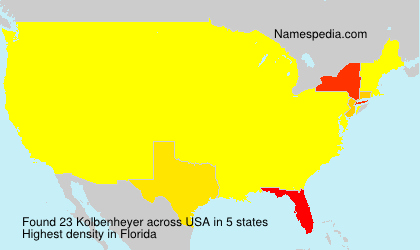 Surname Kolbenheyer in USA Surname Kolbenheyer in USA