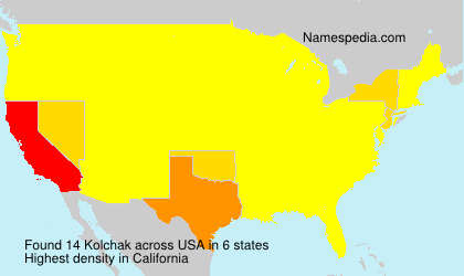 Surname Kolchak in USA Surname Kolchak in USA