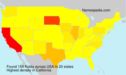 Surname Kolda in USA Surname Kolda in USA
