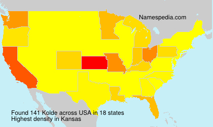 Surname Kolde in USA Surname Kolde in USA