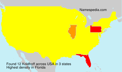 Surname Koldhoff in USA Surname Koldhoff in USA