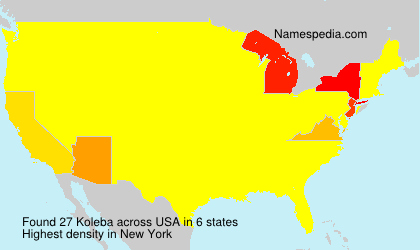 Surname Koleba in USA Surname Koleba in USA