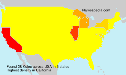 Surname Kolec in USA Surname Kolec in USA