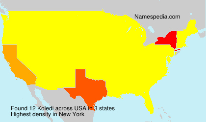 Surname Koledi in USA Surname Koledi in USA