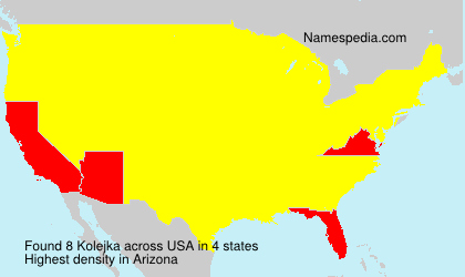 Surname Kolejka in USA