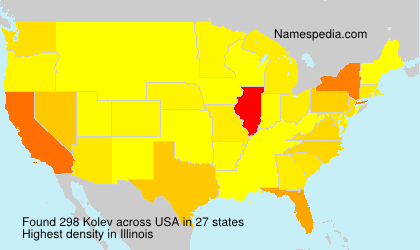Surname Kolev in USA Surname Kolev in USA