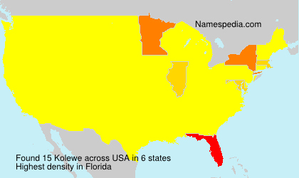 Surname Kolewe in USA Surname Kolewe in USA