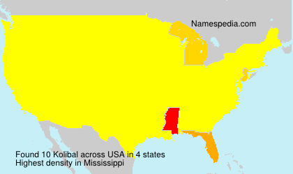 Surname Kolibal in USA Surname Kolibal in USA