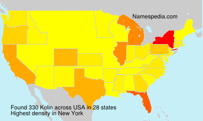 Surname Kolin in USA