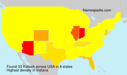 Surname Kolisek in USA Surname Kolisek in USA