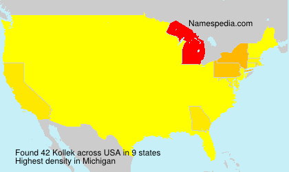 Surname Kollek in USA Surname Kollek in USA