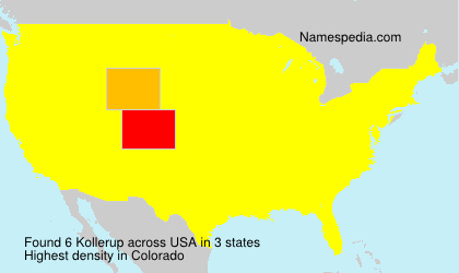 Surname Kollerup in USA