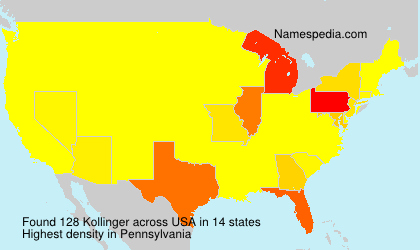 Surname Kollinger in USA Surname Kollinger in USA