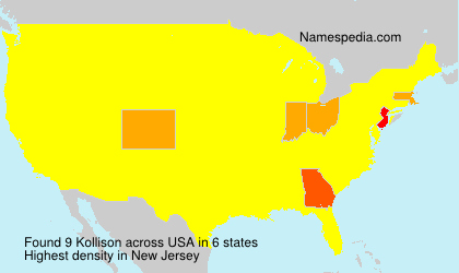 Surname Kollison in USA Surname Kollison in USA
