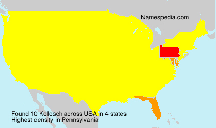 Surname Kollosch in USA Surname Kollosch in USA