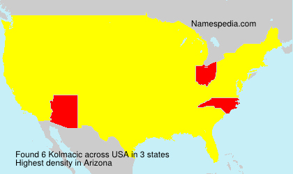 Surname Kolmacic in USA Surname Kolmacic in USA
