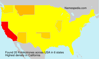 Surname Kolokotrones in USA Surname Kolokotrones in USA