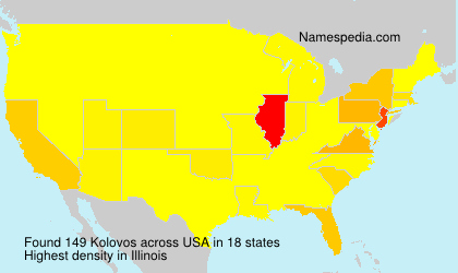 Surname Kolovos in USA Surname Kolovos in USA