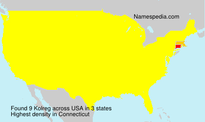 Surname Kolreg in USA Surname Kolreg in USA